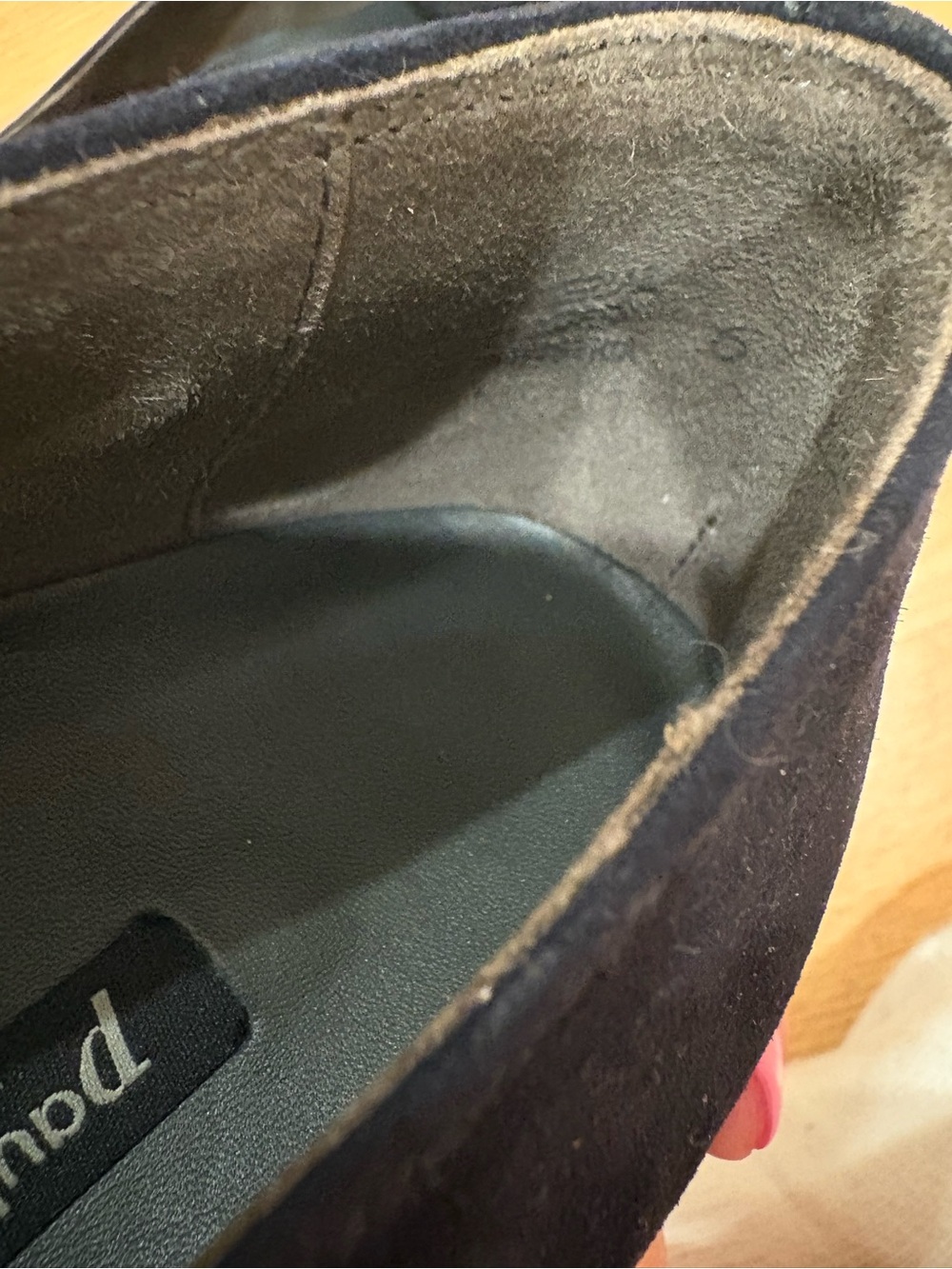 Paul Green Navy Suede Loafers with Gold Bit - Picture 7 of 7